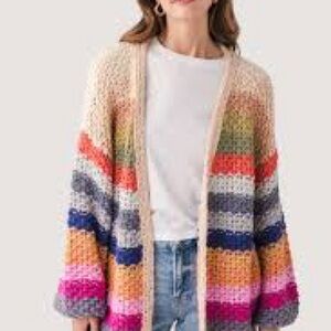 Wrapped up in Color Knit Cardigan